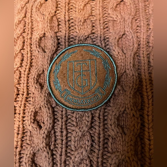 SOLD‼️HONOR THE GIFT (Unisex) MEN’S CABLE-KNIT PANTS - Maroon - Size S - Picture 4 of 10